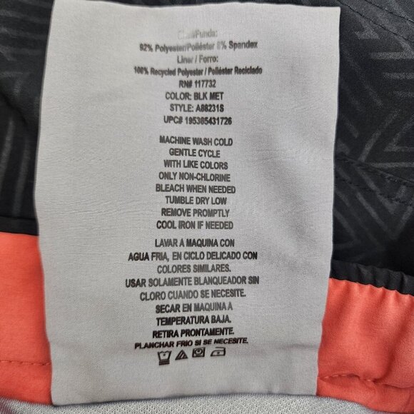 ZeroXposur Mens Plunge Swim Shorts 9" Swim Trunks Men's Size M Black Red UPF 50+ - Picture 5 of 7